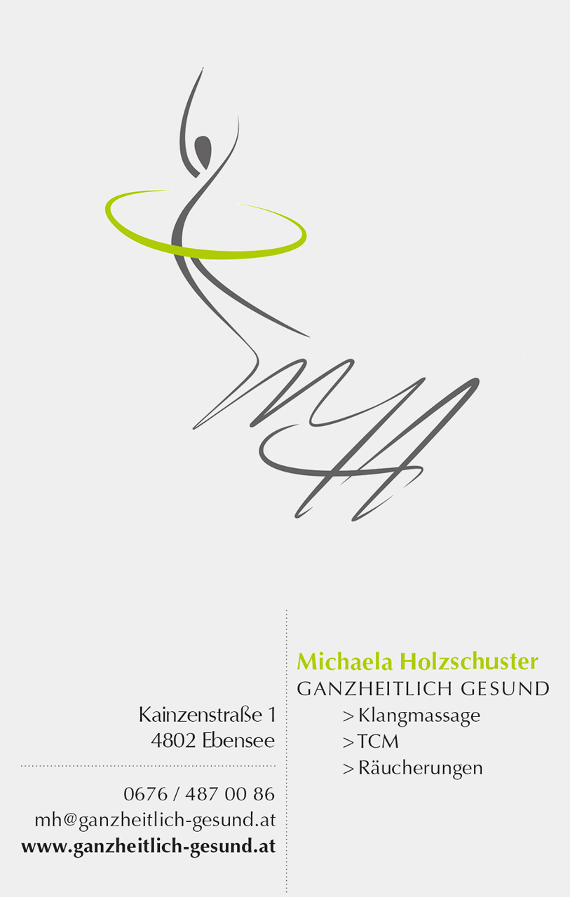 Logo und Kontakt Michaela Holzschuster